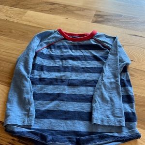 Mini Boden boys 6-7 long sleeve striped T-shirt